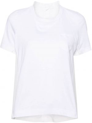 T-shirt en jersey Sacai blanc