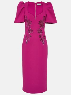 Платье миди с пайетками Rebecca Vallance фиолетовое