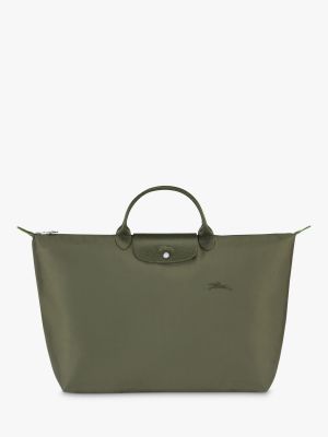 Большая сумка Longchamp зеленая