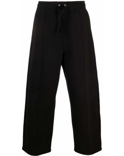 Pantalones de chándal con bordado Ami Paris negro
