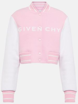 Вълнено яке тип бомбър Givenchy розово