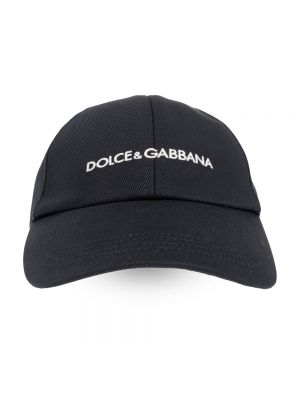 Cap aus baumwoll Dolce & Gabbana blau