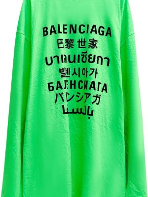 Футболка Balenciaga зеленая