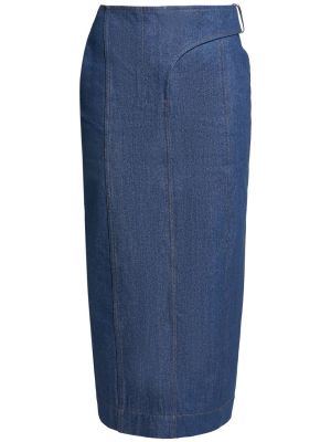 Spódnica jeansowa Jacquemus niebieska