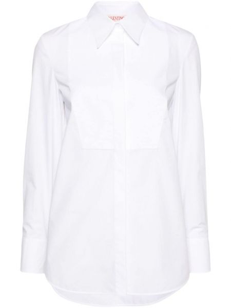 Βαμβακερό πουκάμισο Valentino Garavani λευκό