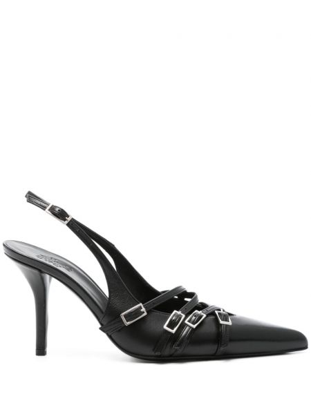 Полуотворени обувки Giaborghini черно