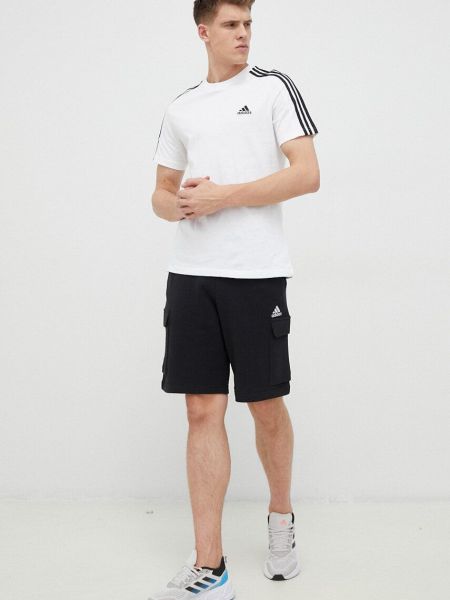 Koszulka bawełniana Adidas biała