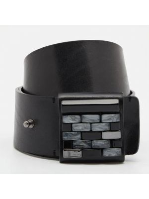 Cinturón de cuero Armani Pre-owned negro