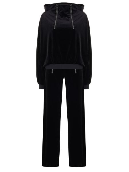 Черный велюровый костюм Tom Ford