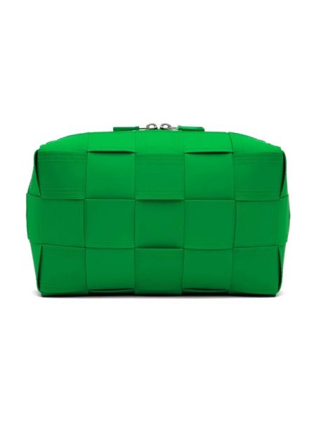 Zielona kopertówka skórzana Bottega Veneta