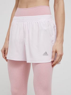 Однотонные шорты Adidas Performance розовые