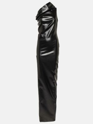 Sukienka długa bawełniana Rick Owens czarna