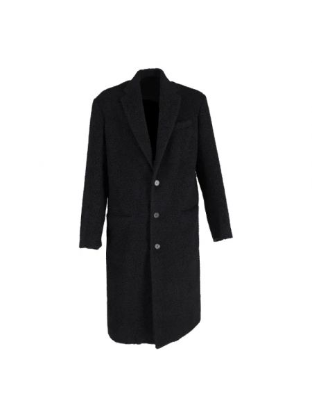 Płaszcz wełniany retro Balenciaga Vintage czarny