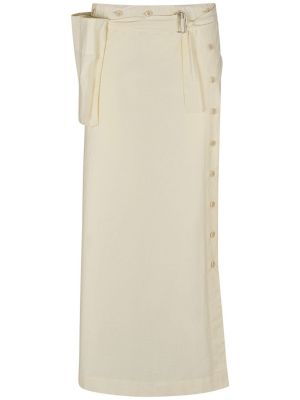 Bavlnená dlhá sukňa na gombíky Lemaire