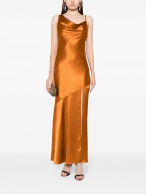 Asymetrické koktejlové šaty Sachin & Babi oranžové
