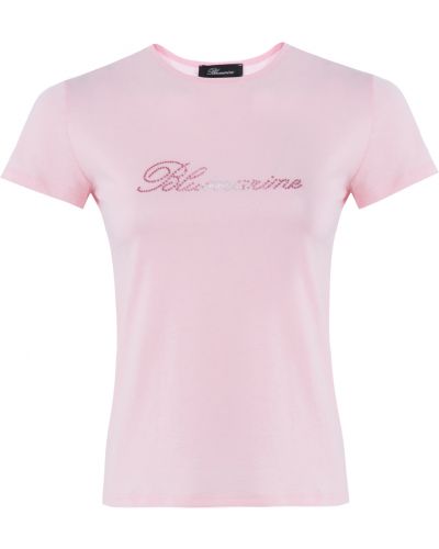 Розовая футболка Blumarine