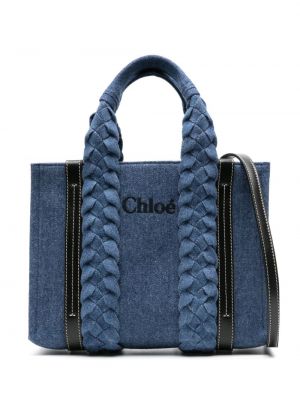 Шопинг чанта Chloé синьо