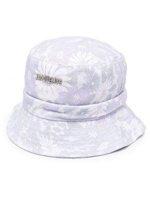 Floral bøttehatt Jacquemus lilla