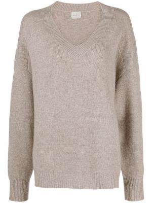 Džemper od kašmira Le Kasha smeđa