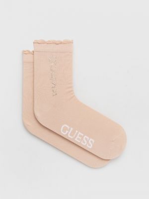 Чорапи Guess бежово