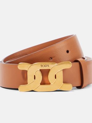 Cintura di pelle Tod's marrone
