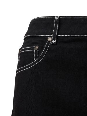 Bavlnená džínsová sukňa Burberry čierna
