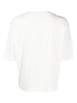 T-krekls ar apaļu kakla izgriezumu Chinti & Parker balts