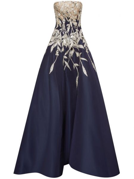 Коктейлна рокля с кристали Oscar De La Renta