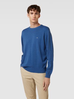 Dzianinowy sweter Fynch-hatton niebieski