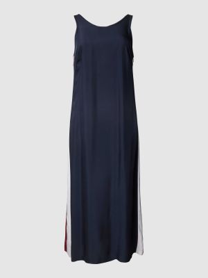 Sukienka długa z wiskozy z dekoltem w łódkę Tommy Hilfiger Curve