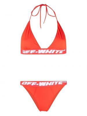 Bikini a righe Off-white