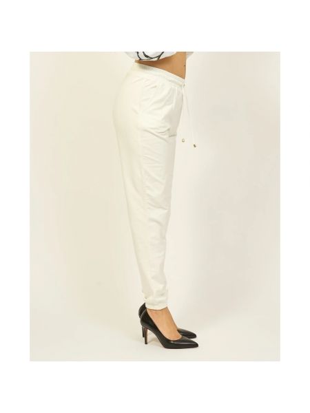 Pantalones de chándal de algodón Gaudi blanco