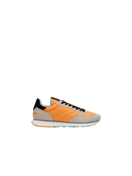 Leder sneaker Hoff orange