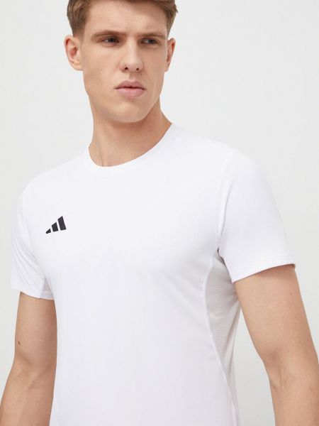 Біла однотонна футболка Adidas Performance