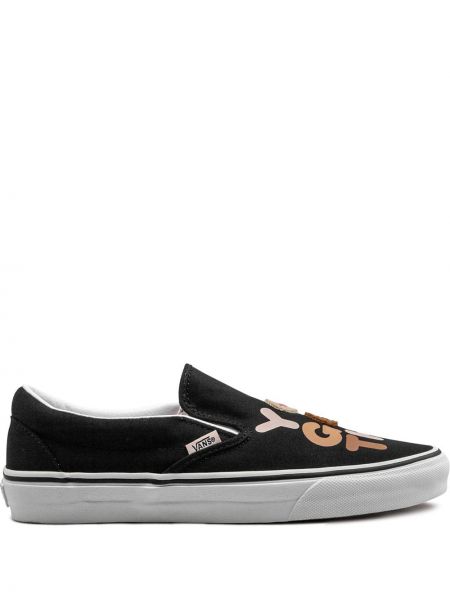 Klassiska sneakers med slip-on Vans svart