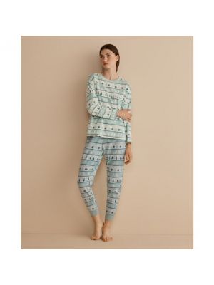 Pijama con estampado Easy Wear verde