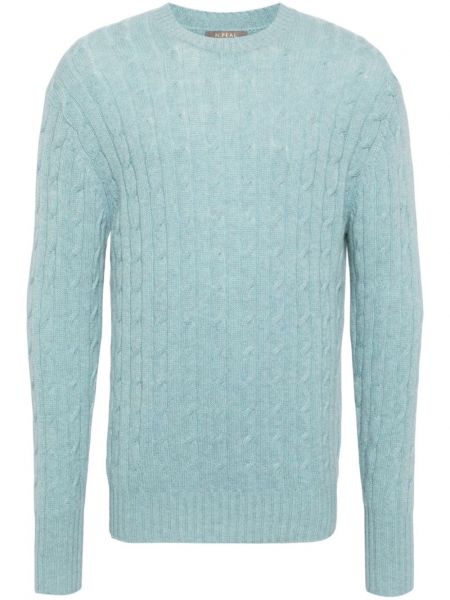 Пуловер N.peal синьо