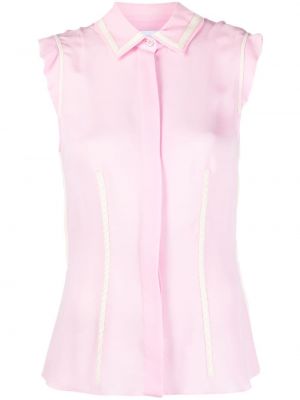 Chemise sans manches Moschino rose