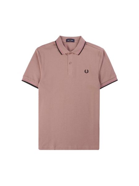 Gestreifte poloshirt Fred Perry pink