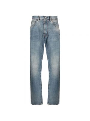 Zerrissene straight jeans Maison Margiela blau