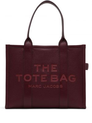 Кожени шопинг чанта Marc Jacobs червено