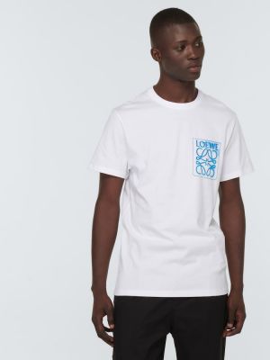 Bavlněné tričko Loewe bílé