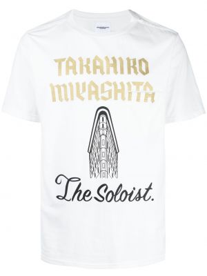 Памучна тениска с принт Takahiromiyashita The Soloist бяло