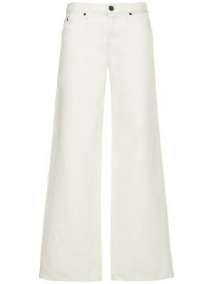 Bavlnené džínsy s rovným strihom Slvrlake biela