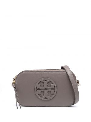 Læder taske Tory Burch brun