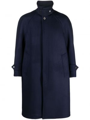 Vlněný kabát Mackintosh modrý