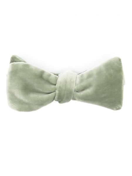 Aksamitny krawat z kokardką Paul Smith zielony