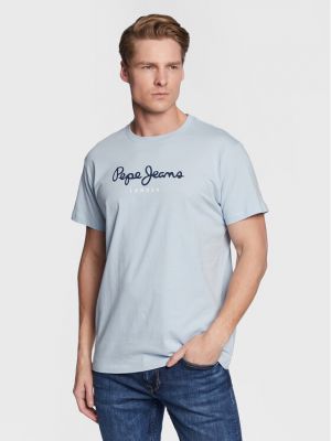 Тениска Pepe Jeans синьо