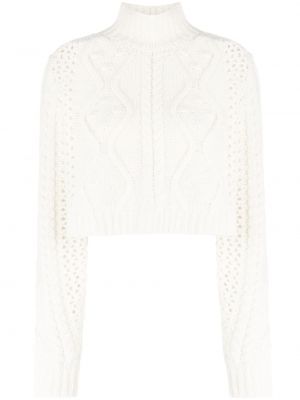 Пуловер Erika Cavallini бяло