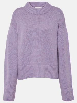 Jersey de cachemir de tela jersey con estampado de cachemira Lisa Yang violeta